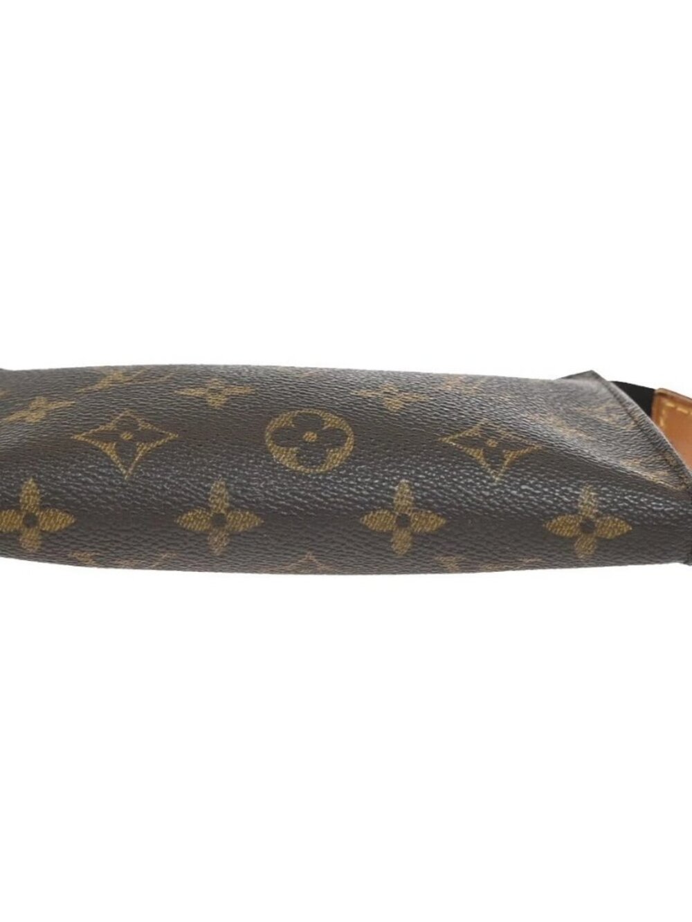 LOUIS VUITTON Logo BUCKET PM Pouch Bag Monogram Leather Brown France 02KC899 - Picture 6 of 15